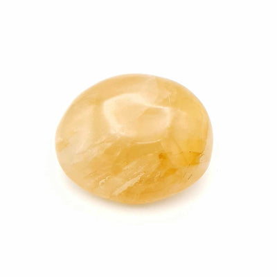 galet de quartz hématoïde jaune